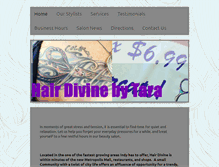 Tablet Screenshot of hair-divine.com